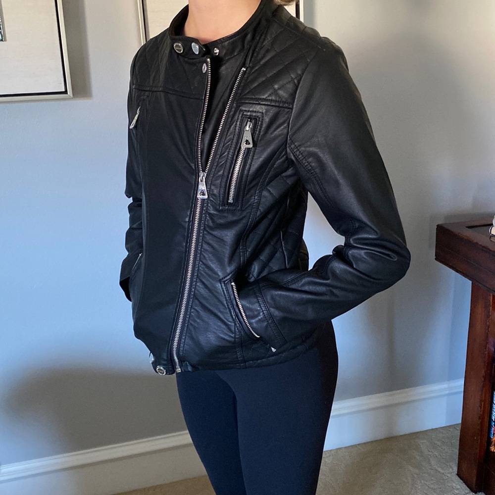 Faux leather jacket